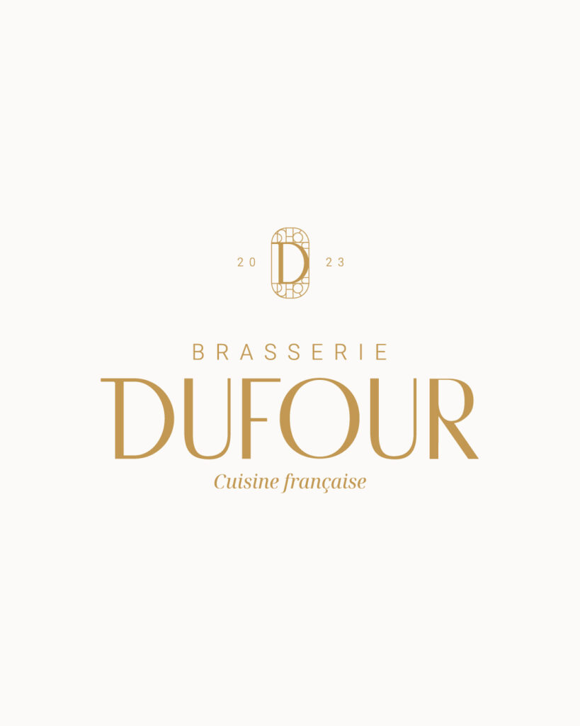 Création d'identité visuelle pour la Brasserie Dufour