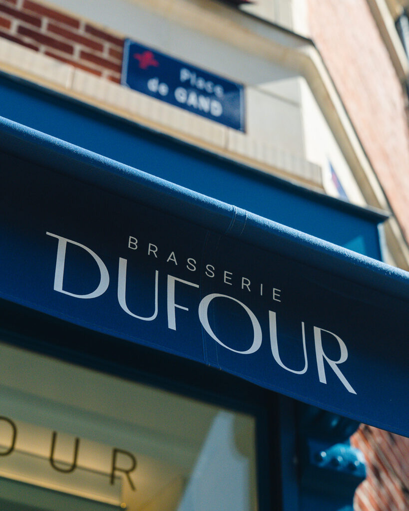 Création d'identité visuelle pour la Brasserie Dufour